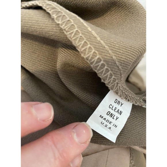 Women’s brown jacket short vintage 80s pleated‎ large USA art deco 40s vibes - Picture 5 of 5